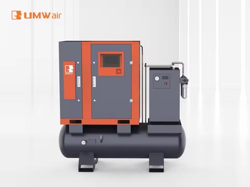 Electric 22kw Rotary Screw Air Compressor 16 Bar Industrial Air Cooled with CE Certification 340L Tank