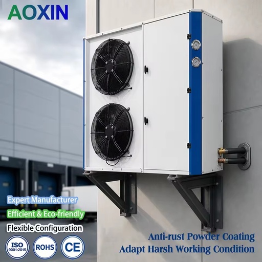 L Type Series Air Cooled Condensing Unit Copeland Scroll Compressor Energy Saving Motor for Cold Storage Outdoor Wall-Mounted