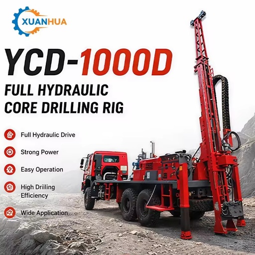 YCT1000B Truck Mounted Hydraulic Core Drilling Machine Mining Exploration Rock Sampling Rig Price