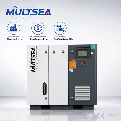 Industrial Two-Stage Oil-Lubricated 55kW High-Efficiency Screw Air Compressor