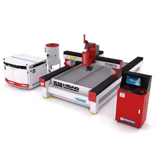 Industrial CNC 5 Axis Water Jet Cutter Stone Tile Metal Glass Precision High Precision Open Worktable