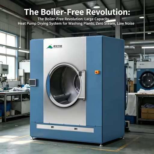 50kgs Industrial Heat Pump Dryer, High Temp Energy Saving for Laundry Factory Clothes Dryer
