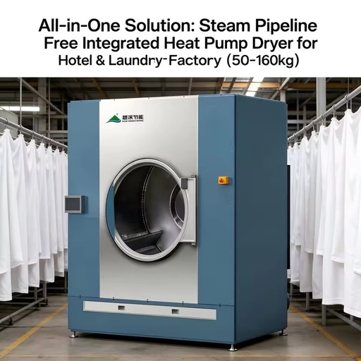 Bed Sheets T Shirts All in One Heat Pump Drying Unit No Steam Pipeline for Commercial Laundry Room
