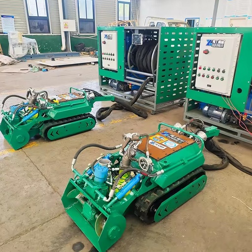 50m Underwater Crawler ROV Portable Dredger Tank Cleaning Robot