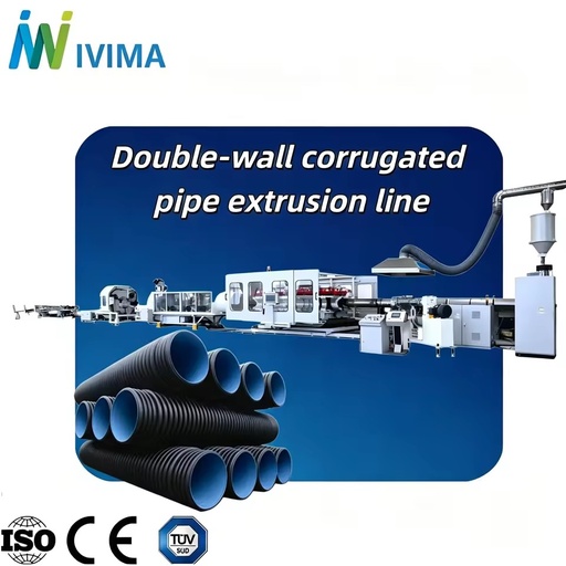 Quick Change Modular Mold Double Wall Corrugated Pipe Line for Multi Size Production