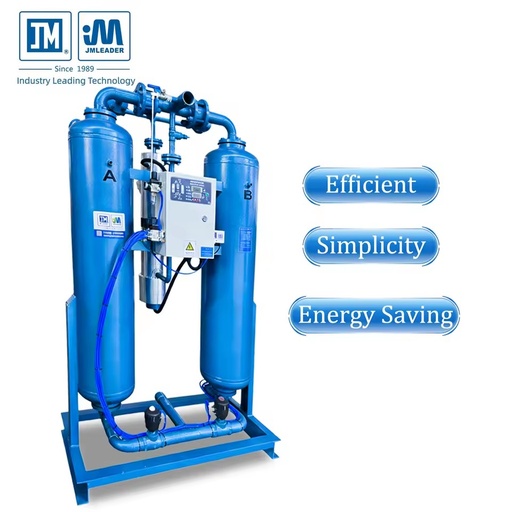 33Nm/min Micro Heated Regenerative Desiccant Air Dryer Twin Tower Desiccant Dryer Industrial Compressed Air Drying System Dryer