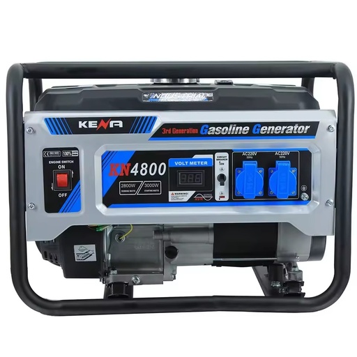 3-Phase 7000 Watts Gasoline Light Plant Generador for Home / 220V AVR 380V 10kVA Electric 4 Pole 3 Phase Petrol Generator
