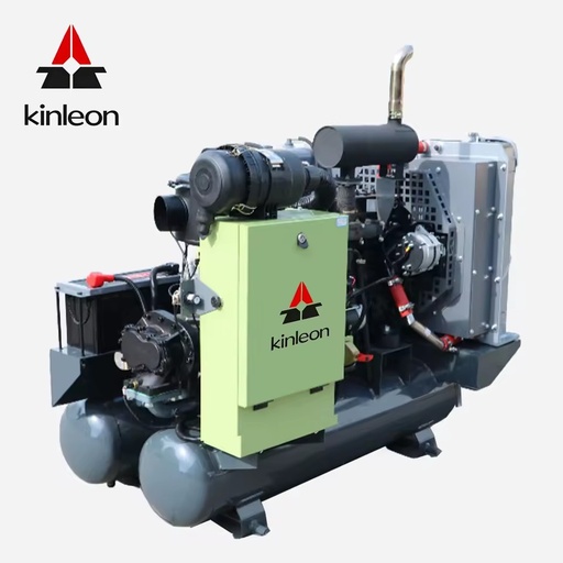 Diesel Screw Air Compressor Portable Energy Saving Highly Efficient Air Pump Jackhammer Piling Cummins/Weichai/Yanmar Engine 1