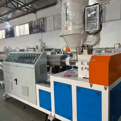 High Speed PE/PU/PVC Double Wall Corrugated Drainage Pipe Production Line Co-rotating Conical Twin-screw Extruder Motor Engine
