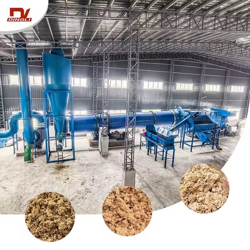 Large Capacity Rotary Dryer for Brewery Spent Grains with PLC & Motor Energy Saving CE Certified for Manufacturing Plants