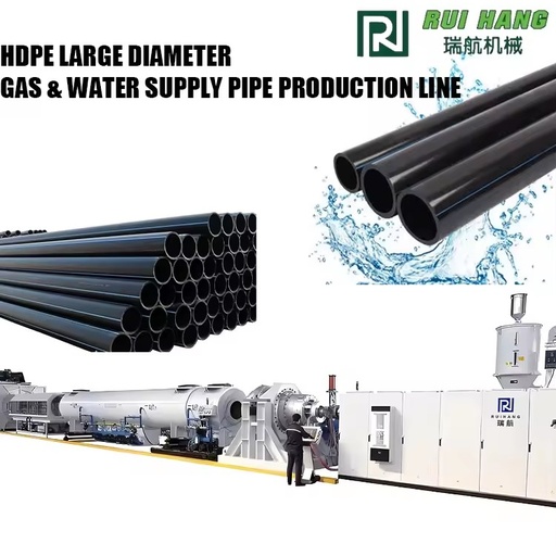 PE Gas Pipe Making Machinery Large Diameter Hdpe Gas Pipe Machine Plastic Pipe Making Machine