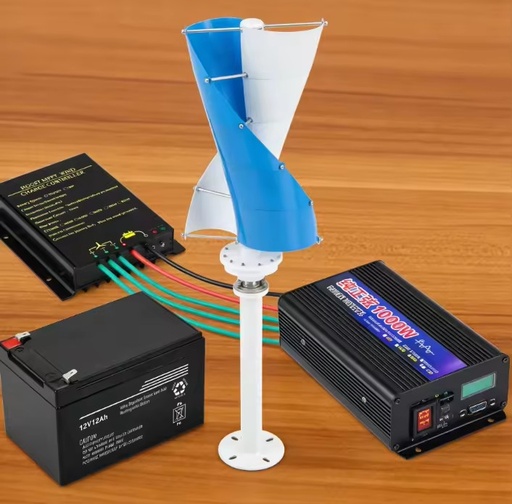 1KW X Type Vertical Wind Turbine 12V for Rural Cabin Power Supply and Off Grid Electricity Generation