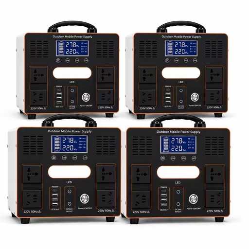 2200W Portable Station 2201.6Wh LiFePO4 Solar Generator MPPT 4000W Peak Output Car Compatible Pure Sine Wave Home Backup Camping