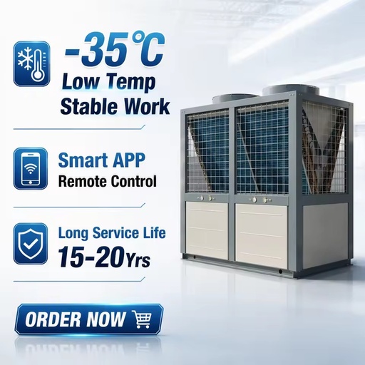12 40KW Monoblock EVI Antifreeze Safe Water Electric Separation Air Source Heat Pump for House Commercial Project