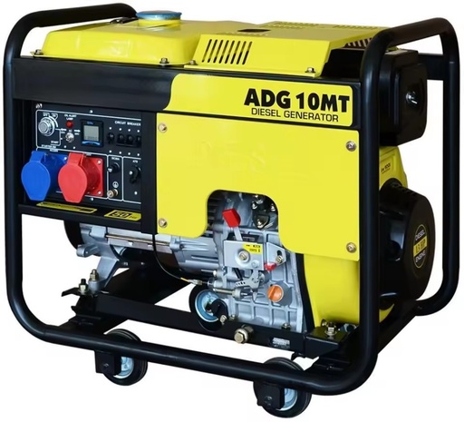 ADG10MT 9 KVA Diesel Generator Three Phase 220/400V 50Hz Auto Start Remote Start Open Frame Water Cooled Without Canopy
