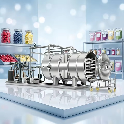 HRTY High Quality Gearbox Freeze Dryer Lyophilizer Automatic Drying Equipment for Food Processing Drying Fruits Coffee