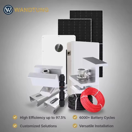 Factory Price 50kW Home Off-grid Solar Power System Complete Kit Monocrystalline Panels Lithium Ion Battery