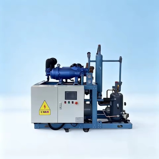 1200 kW Parallel Screw Compressor Condensing Unit, Industrial Low Temp Refrigeration Equipment for Cold Storage Cooling Projects