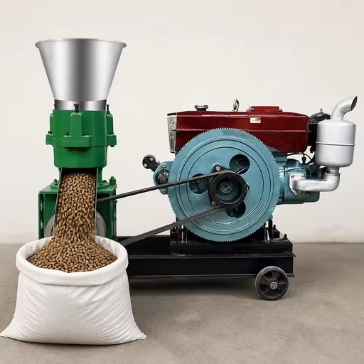 Livestock Feed Pellet Making Machine High Productivity 100KG/H Diesel/Gasoline/Electric Engine Adjustable 2-8mm Pellet