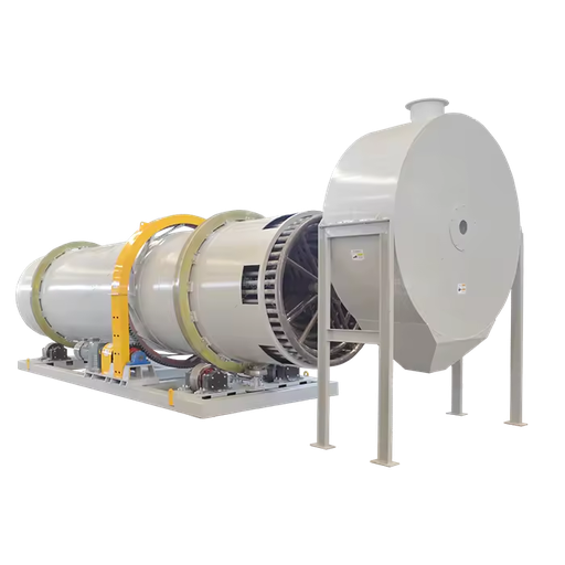 New Rotary Drum Dryer with Motor and Gearbox Ti Material for Biomass Sawdust Powder Drying Energy Saving
