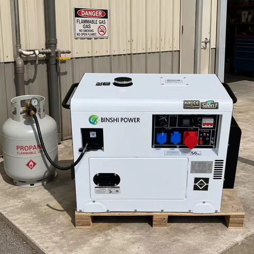 Small Portable Dual Fuel Generator Set Customized Multi-sockets 5KW to 10KW Gas Generator Set for House