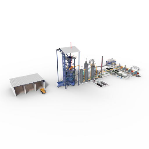 Biomass Gasification Power Plant PLC-Controlled Eco-Friendly Output Generator