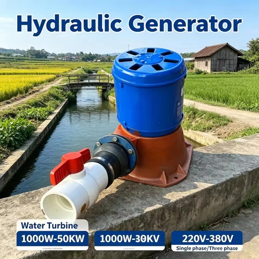 Remote Homestead Hydro Generator Turbine 1000W-50KW 220V 380V Single Three Phase