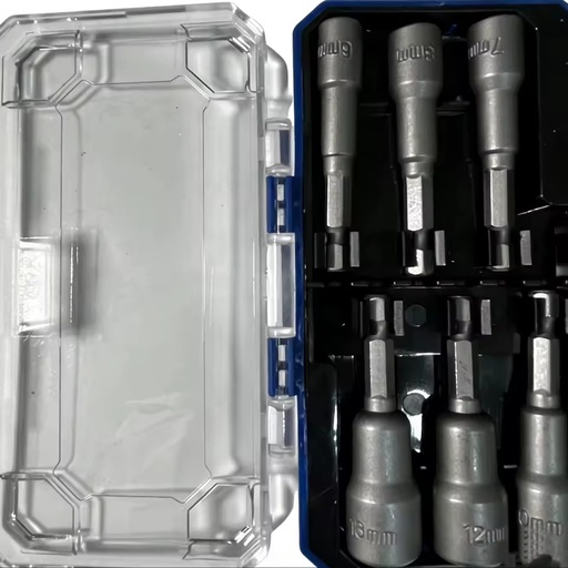 65mm Standard Screwdriver Socket Nut Fixer Hexagonal Drill Bit 6PC Set for Automotive Repair Industrialization Special Socket