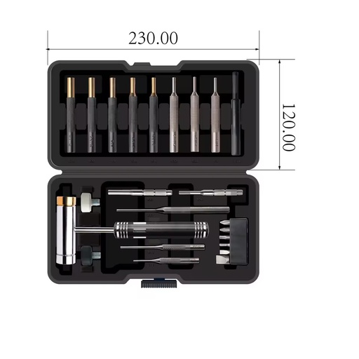 Gunsmith Punch Set Roll Pin and Hammer with Brass Punch Removal Tool Plastic Box for Gunsmith Kit Gun Tool