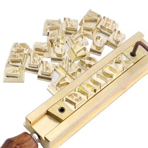 Custom Logo Name Letter Set With Number Symbols Brass Number and Letter Punch Set