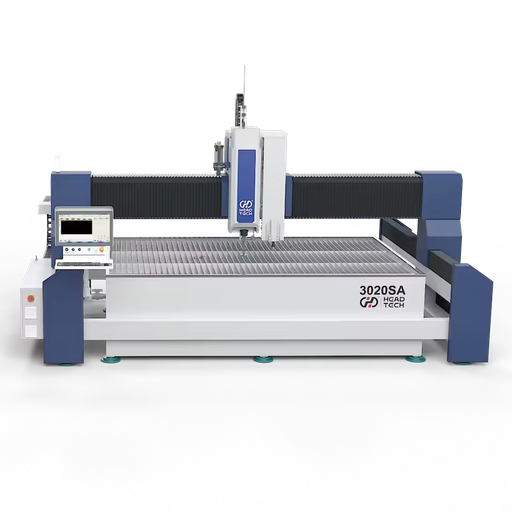 Industrial 5-Axis CNC Machining Center with Integrated Waterjet & Tool System for Metal, Stone and Tile Processing