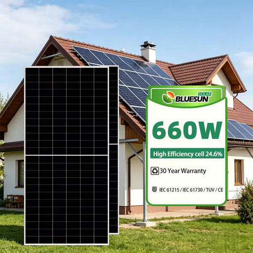 Brand High Power N Type Topcon Bifacial Solar Panels 660W 800W From 1000W to 1500W Power for Project Use