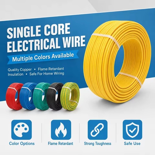 Heavy Duty 1.5-16mm² Copper PVC Electrical Wire 450V Rated for Power Control and Low Voltage Distribution
