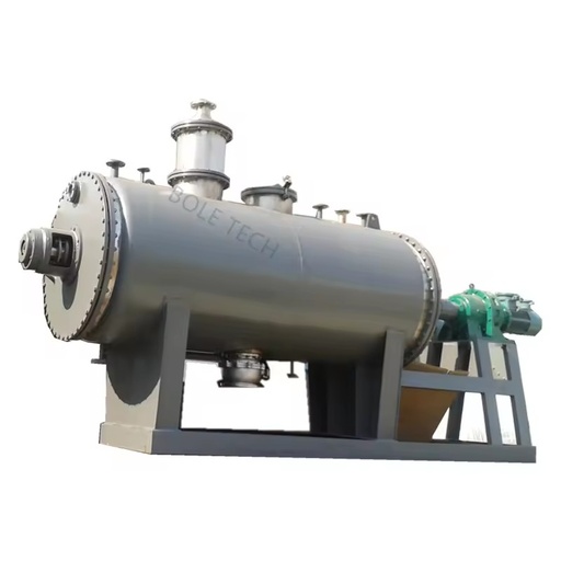 Rotary Vacuum Rake Dryer PLC Control Ti Bearing Steam Heating Energy Saving for Food Processing Vacuum Harrow Drying Equipment