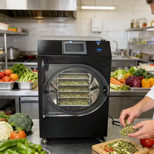 Automatic Home Mini Freeze Dryer Machine with Pump & Motor 5kg Capacity SUS304 Material Energy Saving