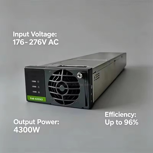R48-4300E3 Power Supply Module 4300W 53.5V High Efficiency Rectifier Unit for 5G Telecom Power System Equipment