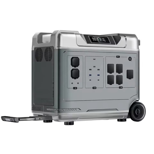 [Factory] Portable Power Stations Solar Generator 5000W/6000W 5120Wh LiFePO4 MPPT Pure Sine Wave Air Compressor RV Port