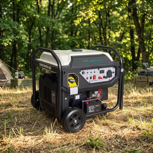 12500I Inverter Gasoline Generator Portable 4-Stroke Engine 25L Fuel Tank 7.5kW AC/DC Output 9 Hours Runtime for