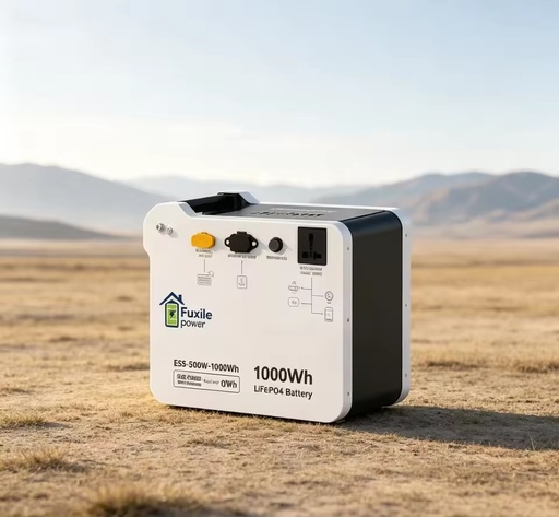 FXX-500W-PST 500W Portable LiFePO4 Power Station 1000Wh Pure Sine Wave Solar Generator Multi Output Outdoor Camping Power