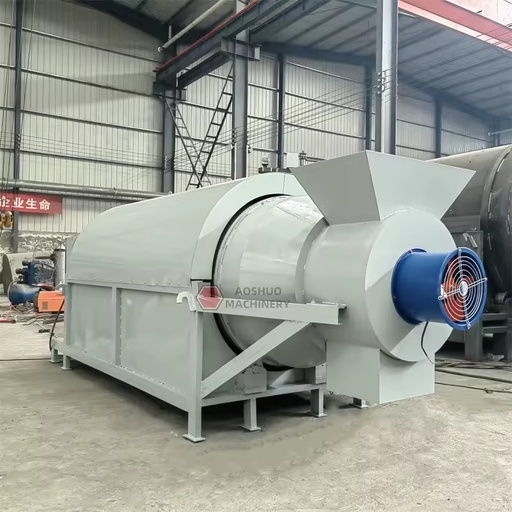 Industrial Electric Heating Rotary Drum Dryer Silica Sand Soil Rotating Dryer Mineral Powder Drying Equipment