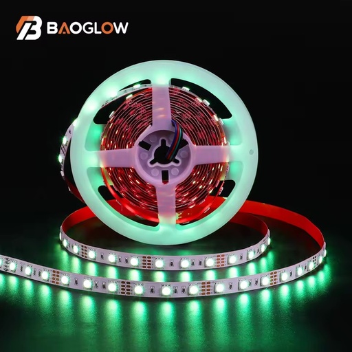 SMD5050 60Leds/m DC12V 24V 10w/m 10mm RGB Snake Flexible LED Strip Light Remote Control Smart 7-Color TV Copper