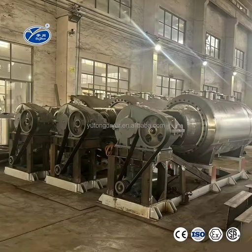 ZKG Series Industrial Customized Automatic Intermittent Rotary Vacuum Rake Dryer for Powdery Materials
