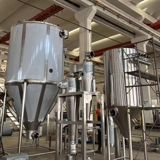 Automated Whey Protein Spray Dryer for Chemical Food Processing Cow Milk Powder Algae Applications Stainless Steel Remote