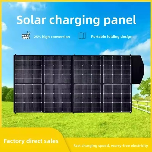 18V 500W Monocrystalline Solar Panel Foldable PV Module Portable Power Generator for Outdoor Camping