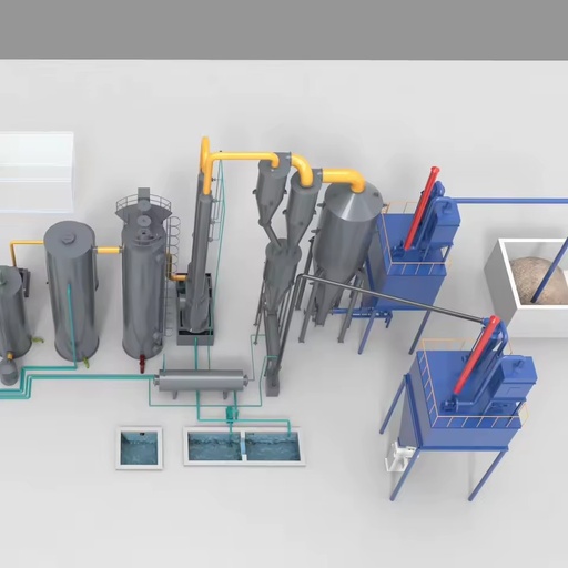 Wood Chips Biomass Gasification Power Plant Rice Husk Electricity Power Generation Gasification Plant