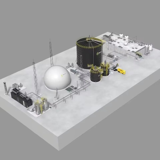 Cost Effective Agricultural Biogas Power Plant with Anaerobic Digestion and Wastewater Treatment