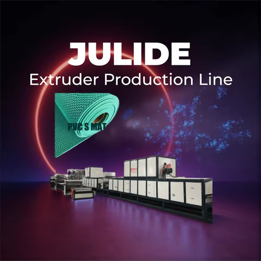 Automatic Single-screw High Productivity S Pattern Yoga Mat Production Line PLC Control Non Toxic PVC Material Use Pump