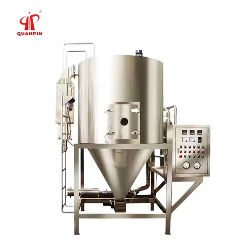 QUANPIN Factory PLC Engine Gear Milk/Algae/Whey Spray Drying Machine-Low Energy High Efficiency Ti Material for Food Processing