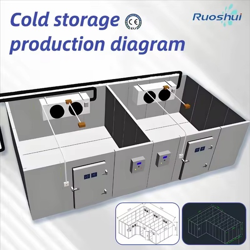 High-efficiency Energy-saving Solar-powered Factory-direct Sale Cold Storage Facility with Compressor & Motor Remote Monitoring