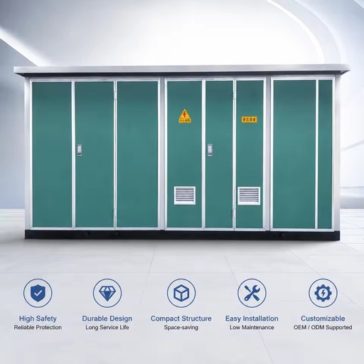 Outdoor Three Phase Box-Type Distribution Transformer High Voltage Industrial Prefab Substation Toroidal Coil 50/60Hz